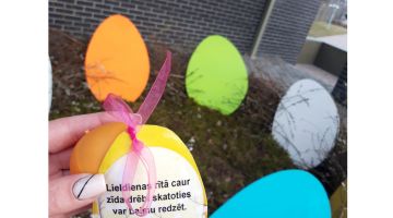Jēkabpils Galvenās bibliotēkas Lieldienu zaķu darbi