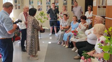 Vladimira Maļavska foto izstādes ‘’ Свiтло душi jeb Dvēseles gaisma. Nikolajs Kolotilo - SAVĒJAIS’’ atklāšana