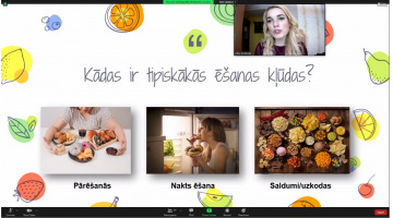Lekcija “Veselīgs uzturs” lekciju ciklā pieaugušajiem par veselīgu dzīvesveidu