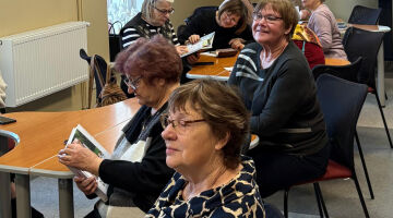 Sadarbības pasākums ar Vidusdaugavas senioru universitāti “Grāmatas, kas tevi iedvesmo rakstīt”