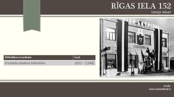 Foto mirkļi – Jēkabpils novada Galvenās bibliotēkas vēsture 1924.-1959.