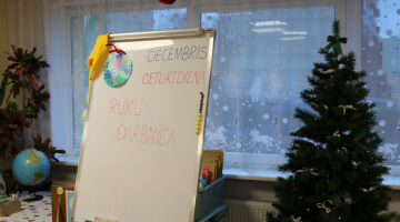 “Rūķu darbnīca” devās izbraukumā uz PII “Auseklītis” 