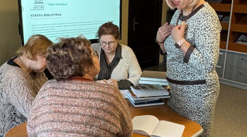 Sadarbības pasākums ar Vidusdaugavas senioru universitāti “Grāmatas, kas tevi iedvesmo rakstīt”