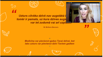 Lekcija “Veselīgs uzturs” lekciju ciklā pieaugušajiem par veselīgu dzīvesveidu