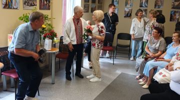 Vladimira Maļavska foto izstādes ‘’ Свiтло душi jeb Dvēseles gaisma. Nikolajs Kolotilo - SAVĒJAIS’’ atklāšana