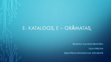 Informatīva stunda Salas bibliotēkā