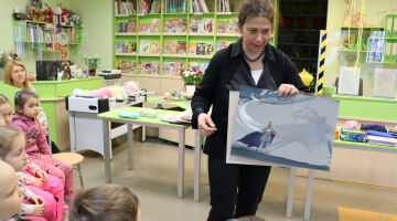 Tikšanās ar grāmatu autori un brīnišķīgo ilustratori Agiju Staku
