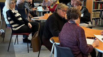 Sadarbības pasākums ar Vidusdaugavas senioru universitāti “Grāmatas, kas tevi iedvesmo rakstīt”