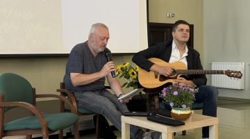 Tikšanās ar Arni Slobožaņinu  un Valentīnu Lukaševiču