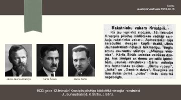 Foto mirkļi – Jēkabpils novada Galvenās bibliotēkas vēsture 1924.-1959.