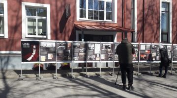 Okupācijas muzeja vizuāla informācija:  ”Latvija 1939. -1991.: no okupācijas līdz brīvībai”