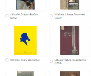 Balsojumā - izvēlamies vienu grāmatu
