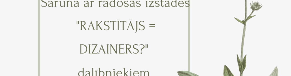  Saruna ar radošās izstādes 