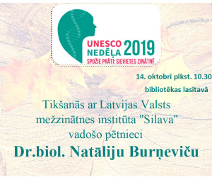 UNESCO nedēļa 2019 Spožie prāti: sievietes zinātnē