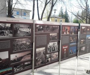 Okupācijas muzeja vizuāla informācija:  ”Latvija 1939. -1991.: no okupācijas līdz brīvībai”