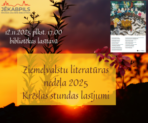 Ziemeļvalstu literatūras nedēļa 2025. Krēslas stundas lasījumi 