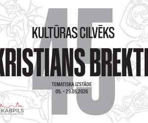 Tematiska izstāde no bibliotēkas krājuma  ‘’Kultūras cilvēks: Kristians Brekte- 45’’