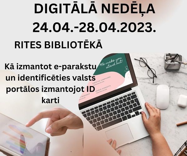 Rites bibliotēka Digitālajā nedēļā no 24.04. - 28.04