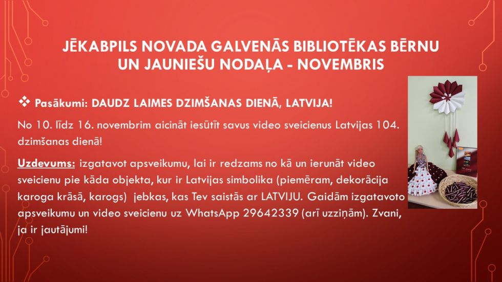Daudz laimes dzimšanas dienā, LATVIJA! 