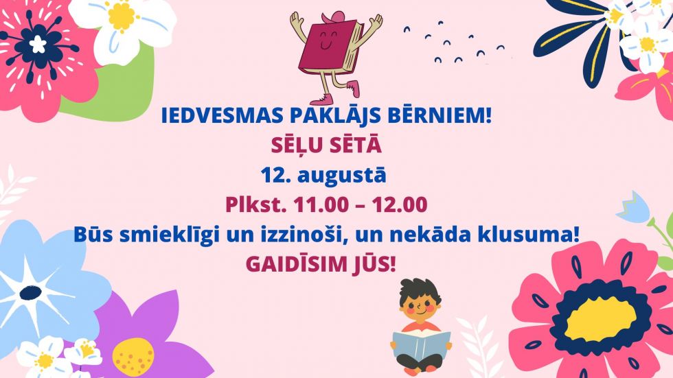 Jēkabpils pilsētas svētku ietvaros - IEDVESMAS PAKLĀJS BĒRNIEM!