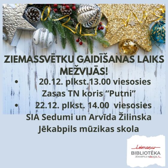 Ziemassvētku gaidīšanas laiks Mežvijās kopā ar Leimaņu bibliotēku