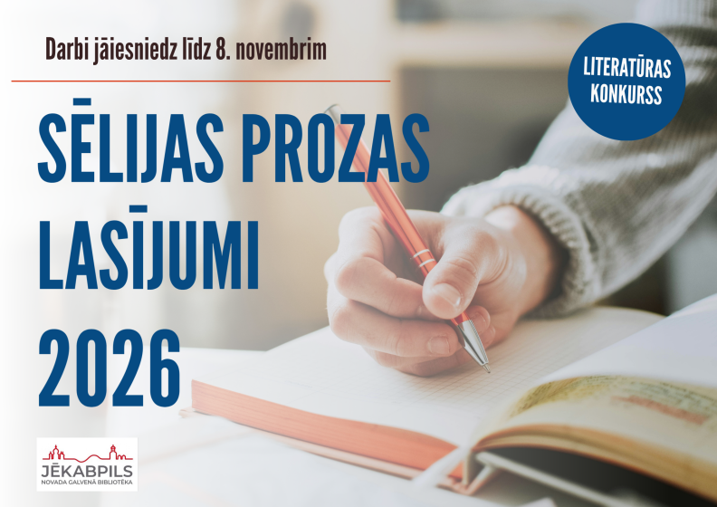 Izsludināts literatūras konkurss “Sēlijas Prozas lasījumi 2026”