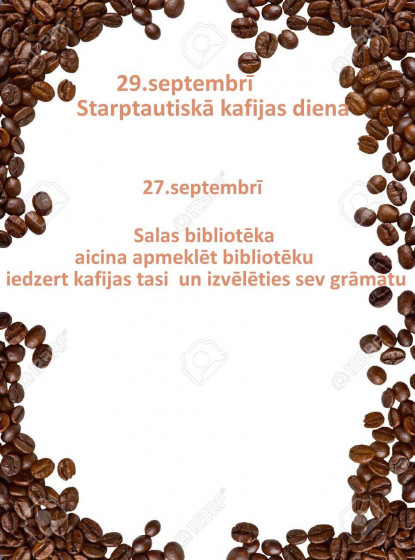 Starptautiskā kafijas diena Salas bibliotēkā