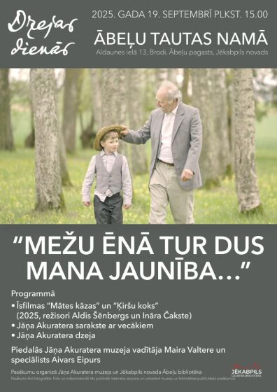 Ābeļu bibliotēka aicina 19.septembrī plkst. 15.00 uz dzejas pēcpusdienu Ābeļu Tautas namā