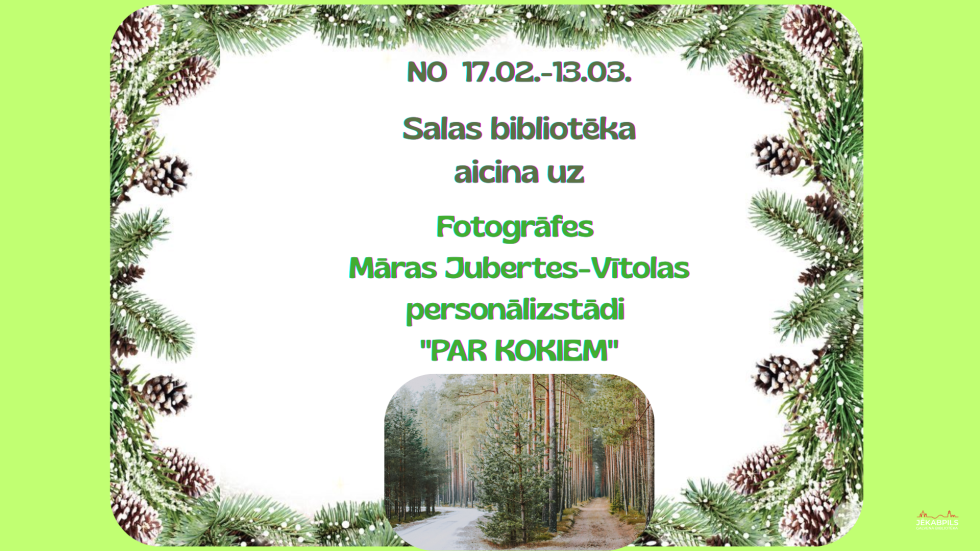 Līdz 13.martam Salas bibliotēkā Māras Jubertes-Vītolas fotoizstāde 