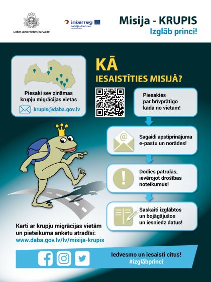 Kampaņa “Misija – KRUPIS. Izglāb princi!” un  skolēnu radošo darbu konkurss
