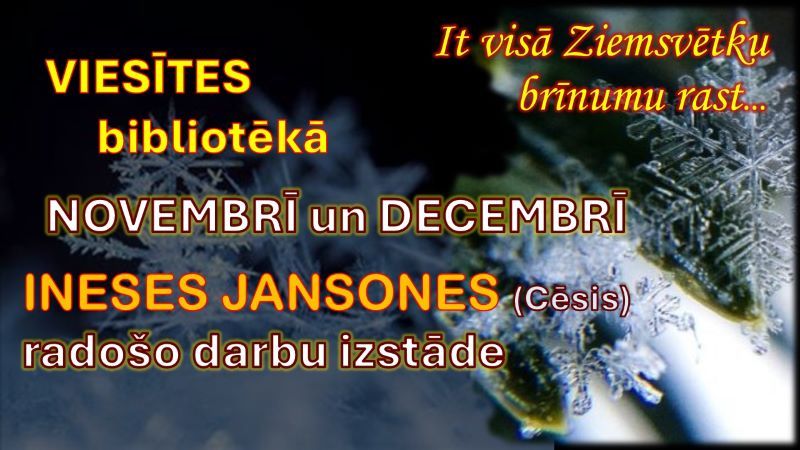 Viesītes bibliotēkā radošo darbiņu izstāde 