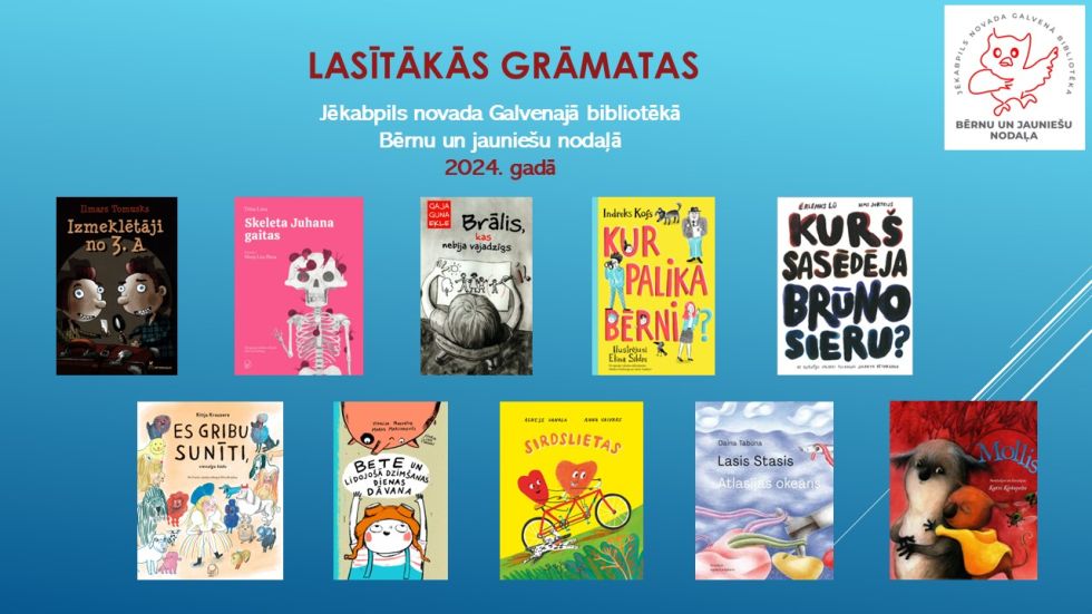 Lasītākās grāmatas 2024. gadā!