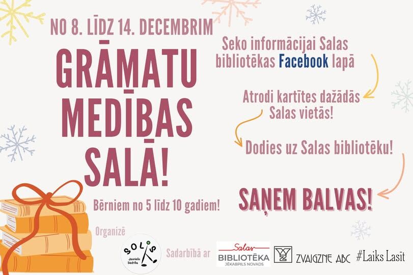 No 8.-14.decembrim Grāmatu medības Salā