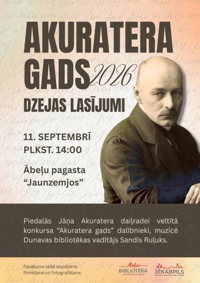 Jāņa Akuratera daiļradei veltīti lasījumi