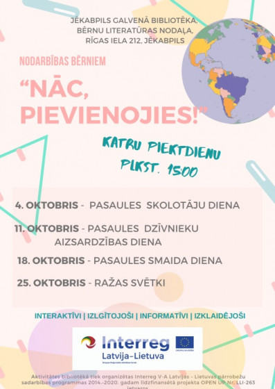 Atvērtās nodarbības oktobrī