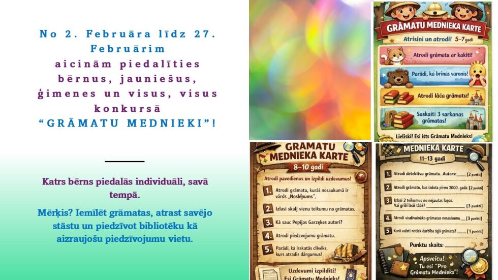 Konkurss “Grāmatu mednieki”