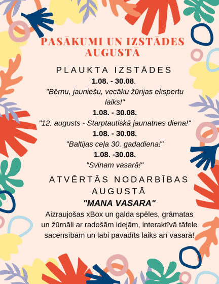 Aktualitātes augustā