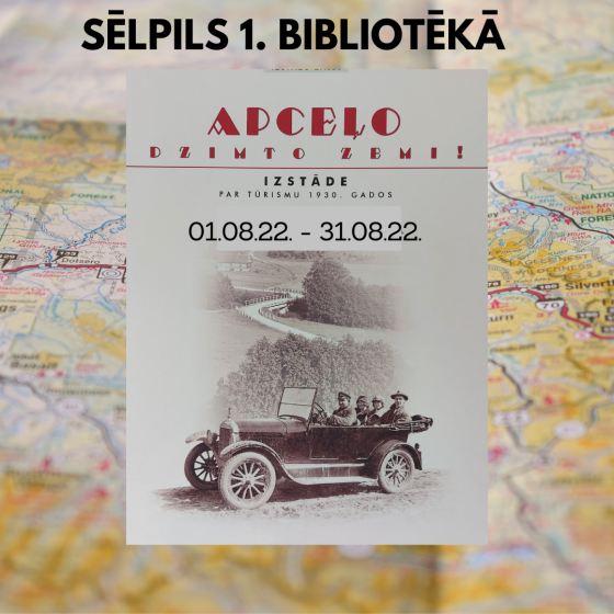 Izstāde “Apceļo dzimto zemi!” Sēlpils 1. bibliotēkā