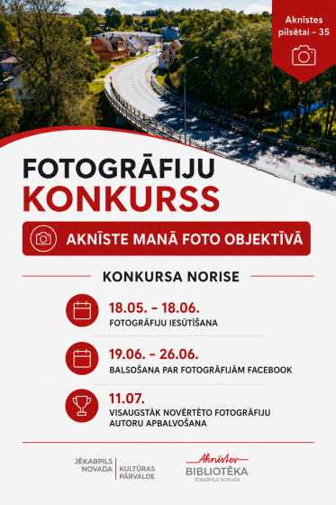 Aknīstes bibliotēka organizē foto konkursu 