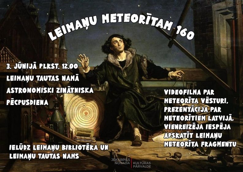 Leimaņu bibliotēka aicina 3.jūnijā uz pasākumu 