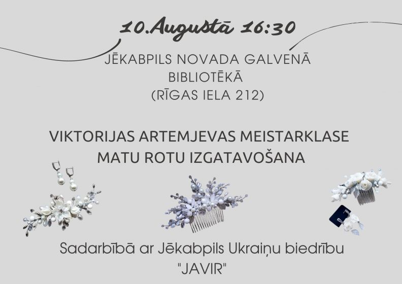 Viktorijas Artemjevas matu rotu meistarklase