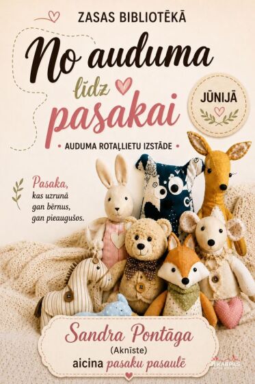 Jūnijā Zasas bibliotēkā  Sandras Pontāgas (Aknīste) 