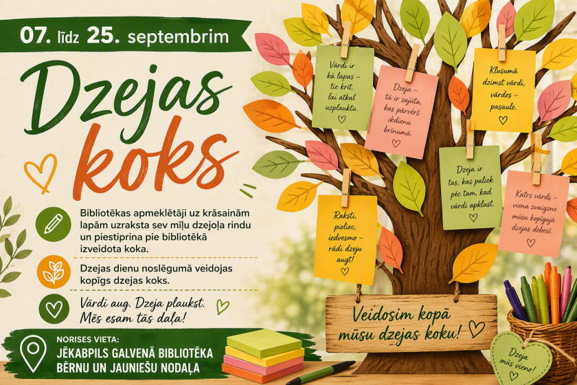 Radošā akcijā “Dzejas koks”