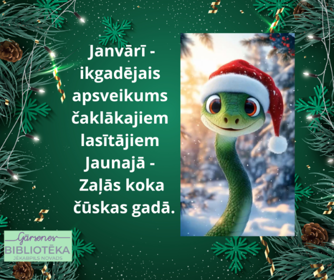 Gārsenes bibliotēka sveic savus lasītājus ar pārsteiguma balviņām