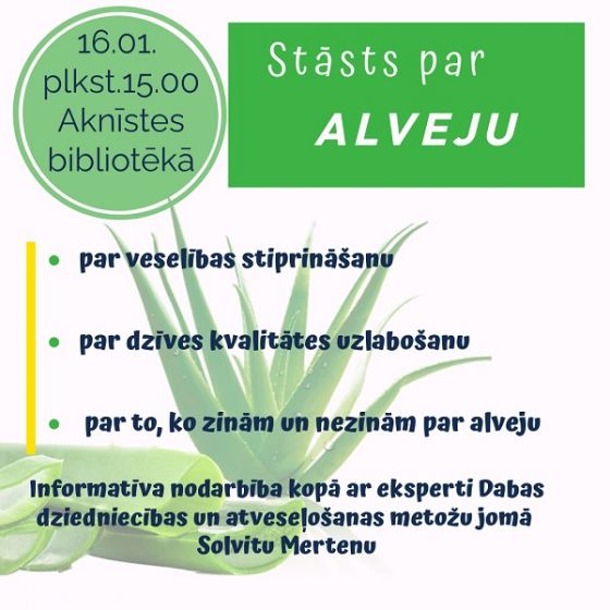 Aknīstes bibliotēka aicina uz informatīvu nodarbību 