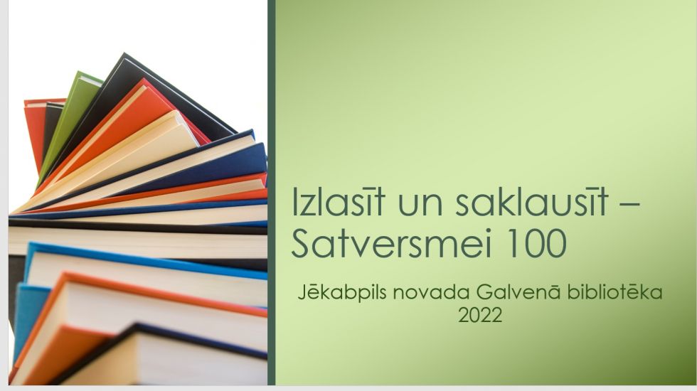 Izlasīt un saklausīt – Satversmei 100