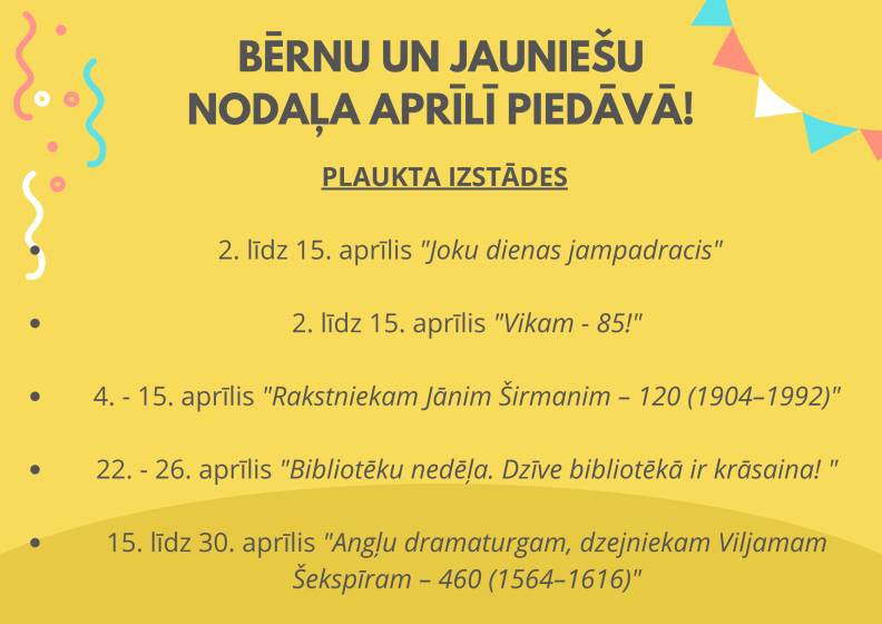 Notikumi aprīlī 