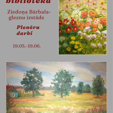 Mežāres bibliotēkā no 19.maija Ziedoņa Bārbala gleznu izstāde 