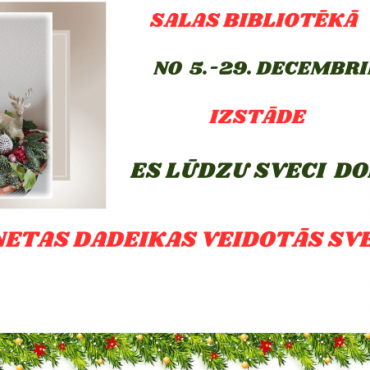 Salas bibliotēka aicina uz izstādi 