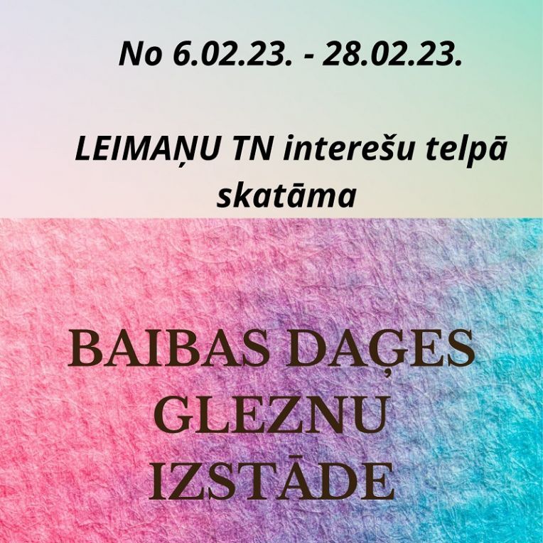 Leimaņu bibliotēka februārī aicina uz Baibas Daģes gleznu izstādi